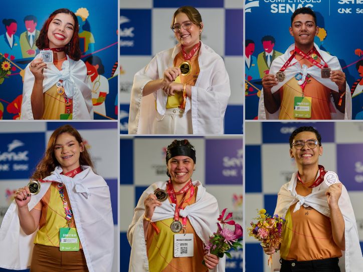 Minas conquista medalhas nas Competições Senac 25