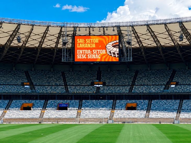 Sistema Fecomércio MG, por meio do Sesc e do Senac, firma parceria para nomear setor do Mineirão